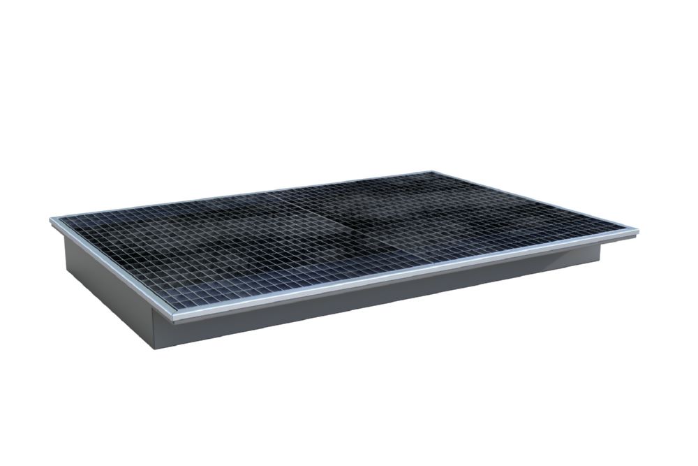 Produktbild Bauer Südlohn Einhängewanne mit PE-Einsatz EHW 1800 PE lackiert Mausgrau