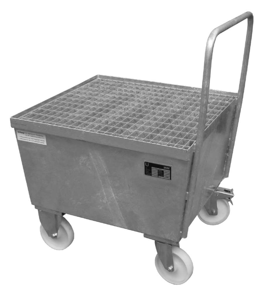 Produktbild Bauer Fahrbare Auffangwanne AWF1 800 x 695 x 800 mm feuerverzinkt