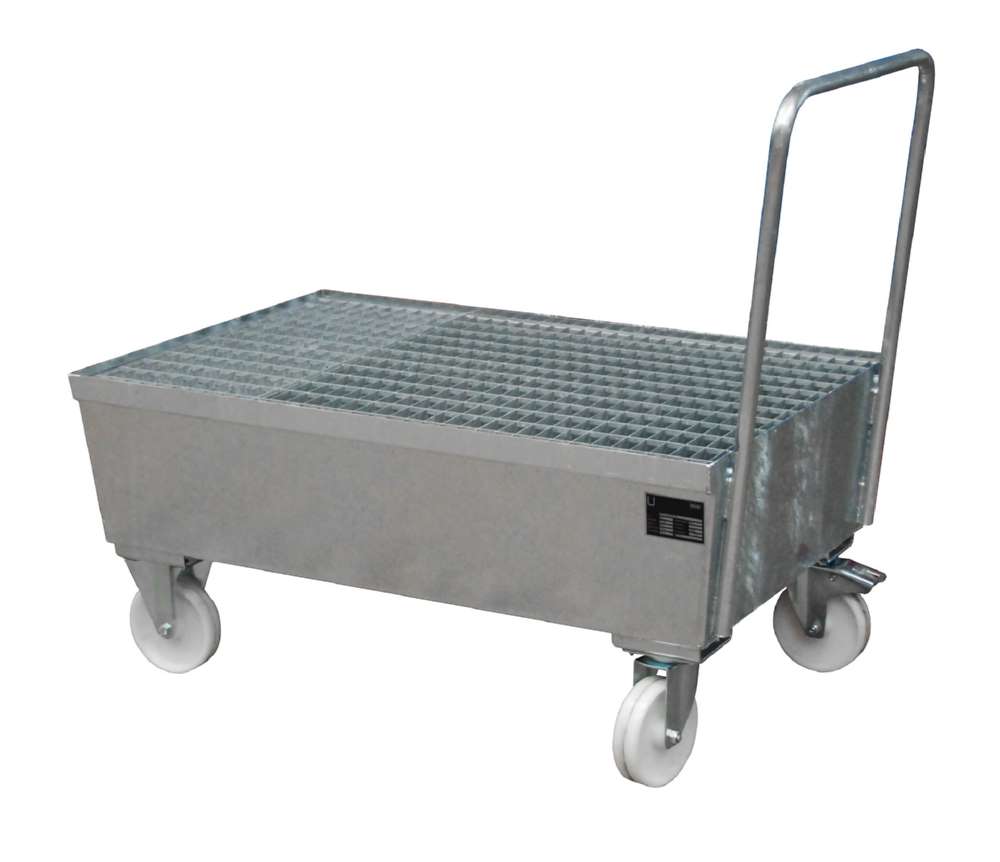 Produktbild Bauer Fahrbare Auffangwanne AWF2 800 x 695 x 1200 mm feuerverzinkt