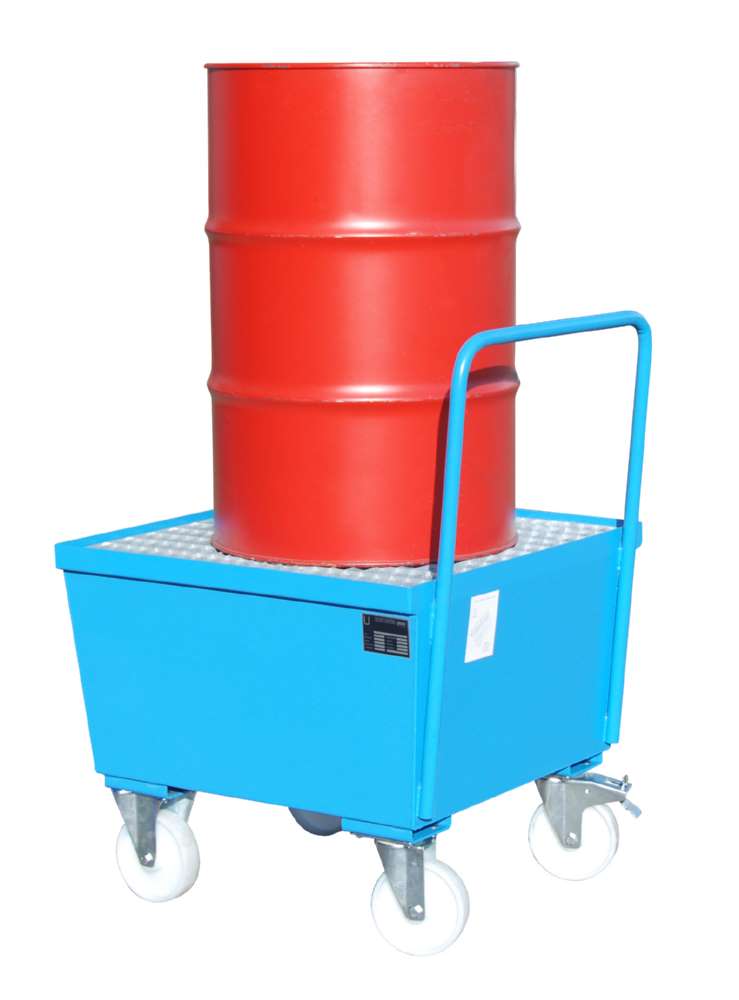 Produktbild Bauer Fahrbare Auffangwanne AWF1 800 x 695 x 800 mm lackiert lichtblau bild 2