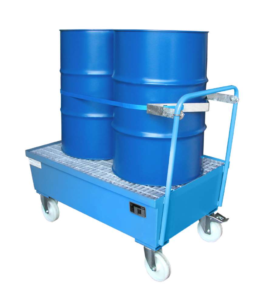 Produktbild Bauer Fahrbare Auffangwanne AWF2 800 x 695 x 1200 mm lackiert lichtblau bild 3