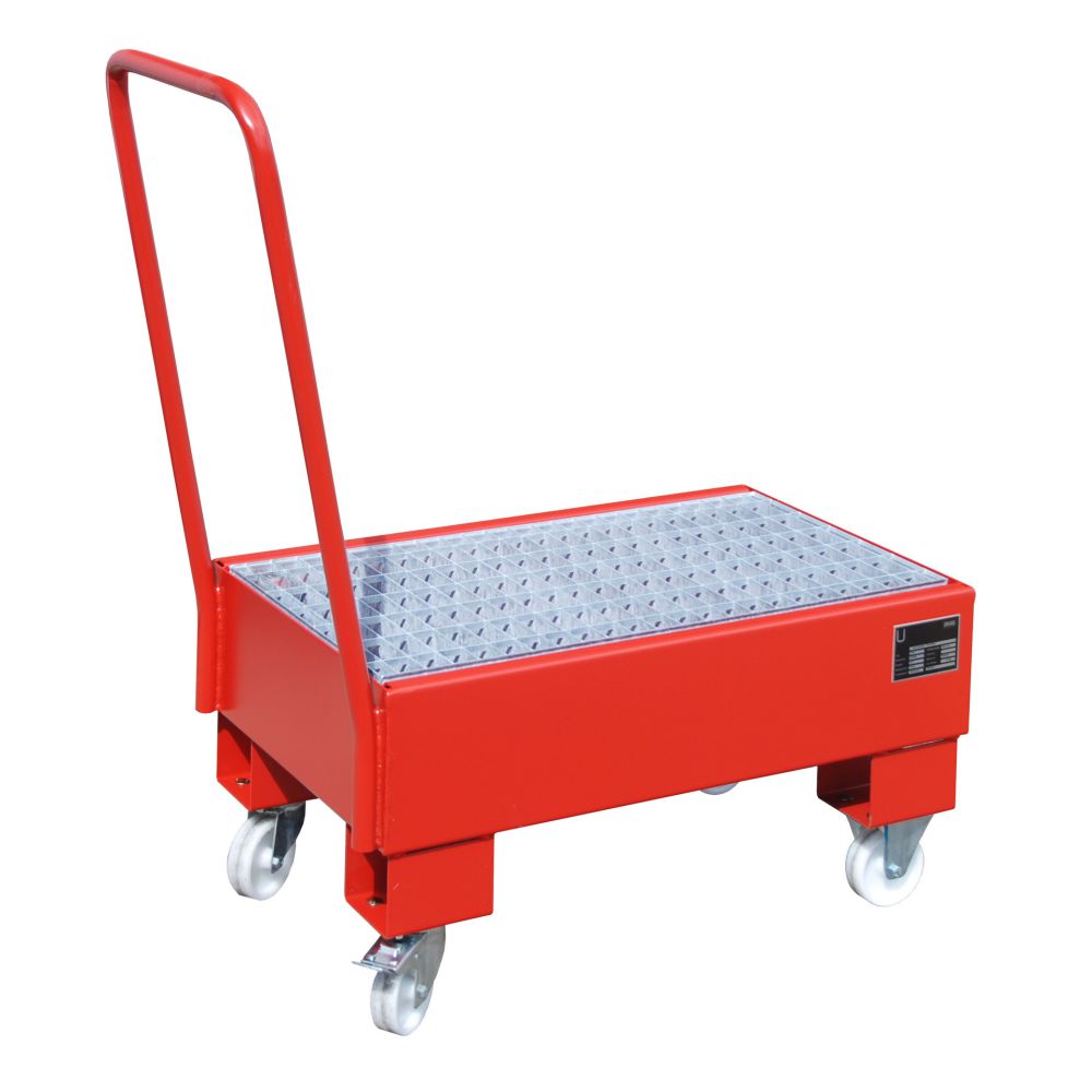 Produktbild Bauer Fahrbare Auffangwanne AW 60 1 SR lackiert Feuerrot