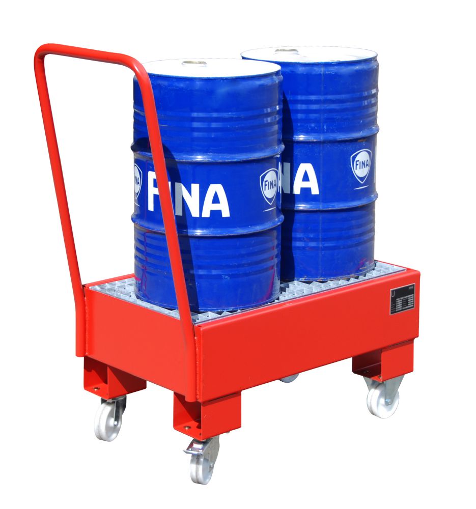 Produktbild Bauer Fahrbare Auffangwanne AW 60 1 SR lackiert Feuerrot bild 2