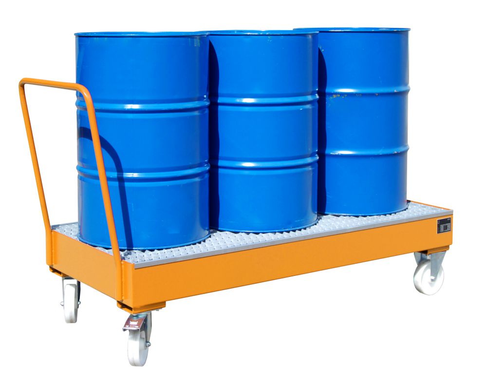 Produktbild Bauer Fahrbare Auffangwanne 2050 SR lackiert Gelborange