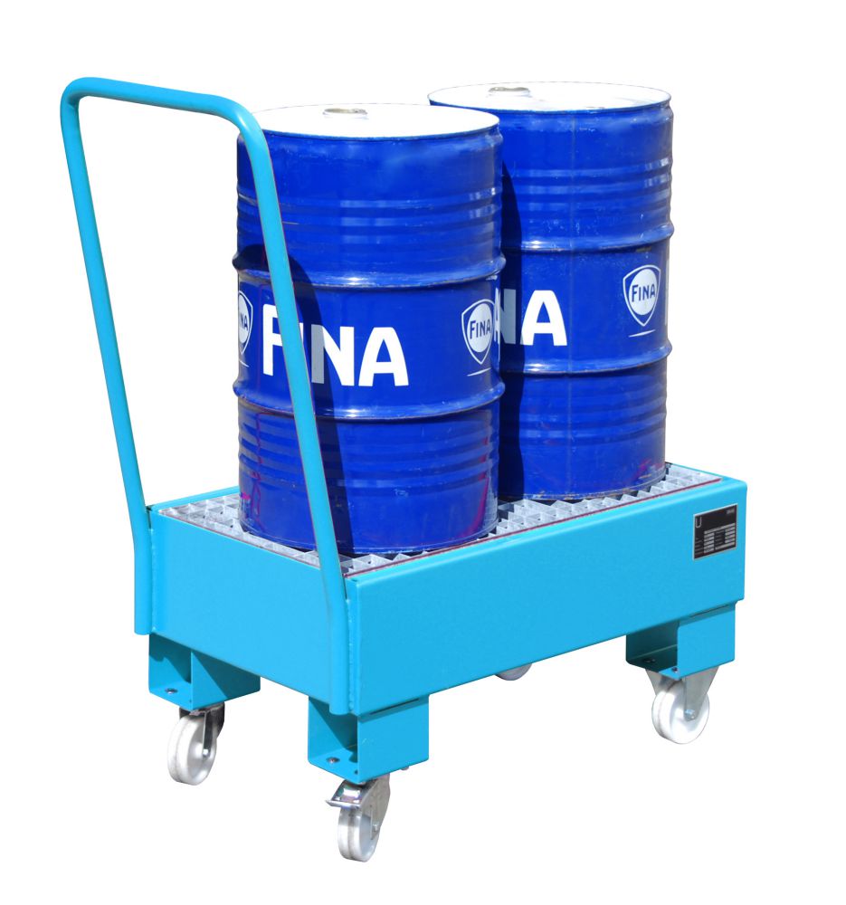 Produktbild Bauer Fahrbare Auffangwanne AW 60 1 SR lackiert Lichtblau bild 2