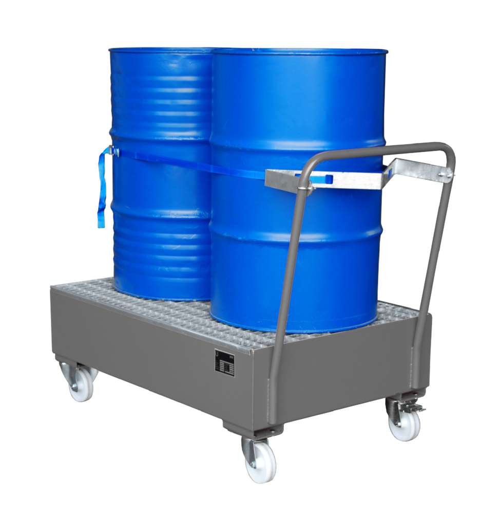 Produktbild Bauer Fahrbare Auffangwanne 2020 800 x 520 x 1200 mm mausgrau bild 2