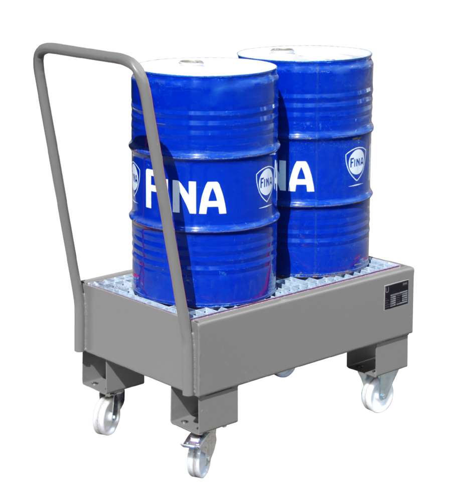 Produktbild Bauer Fahrbare Auffangwanne AW 60 1 SR 500 x 415 x 800 mm mausgrau bild 2