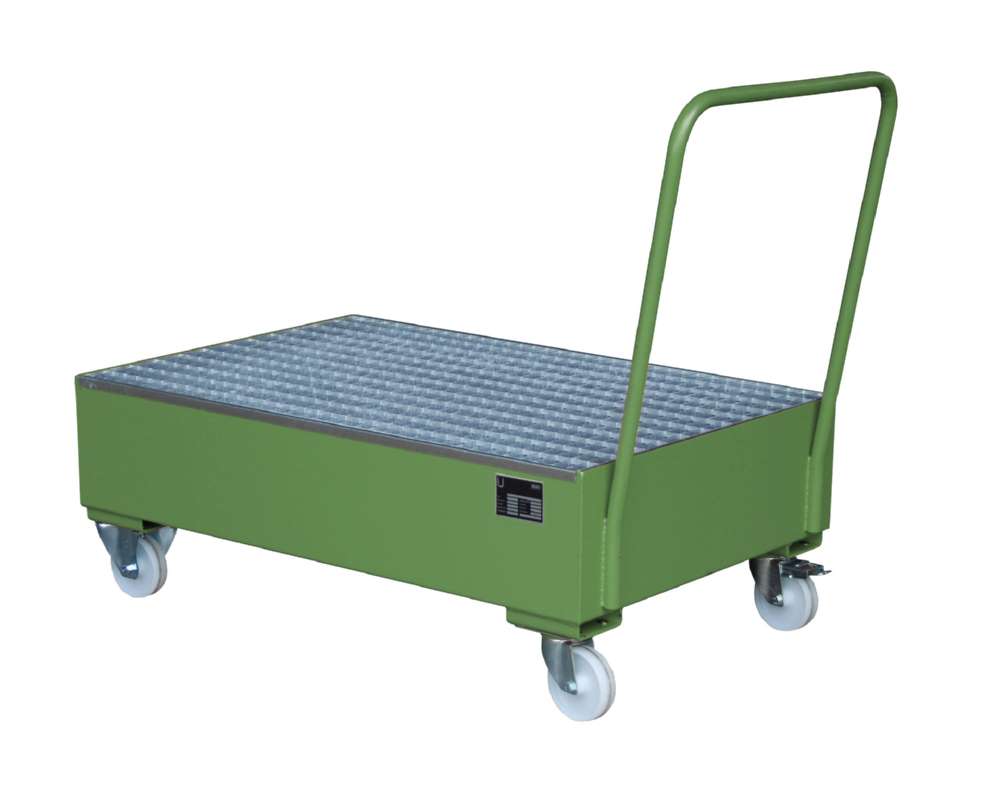 Produktbild Bauer Fahrbare Auffangwanne 2020 800 x 520 x 1200 mm resedagrün