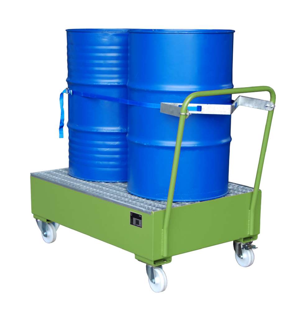 Produktbild Bauer Fahrbare Auffangwanne 2020 800 x 520 x 1200 mm resedagrün bild 2