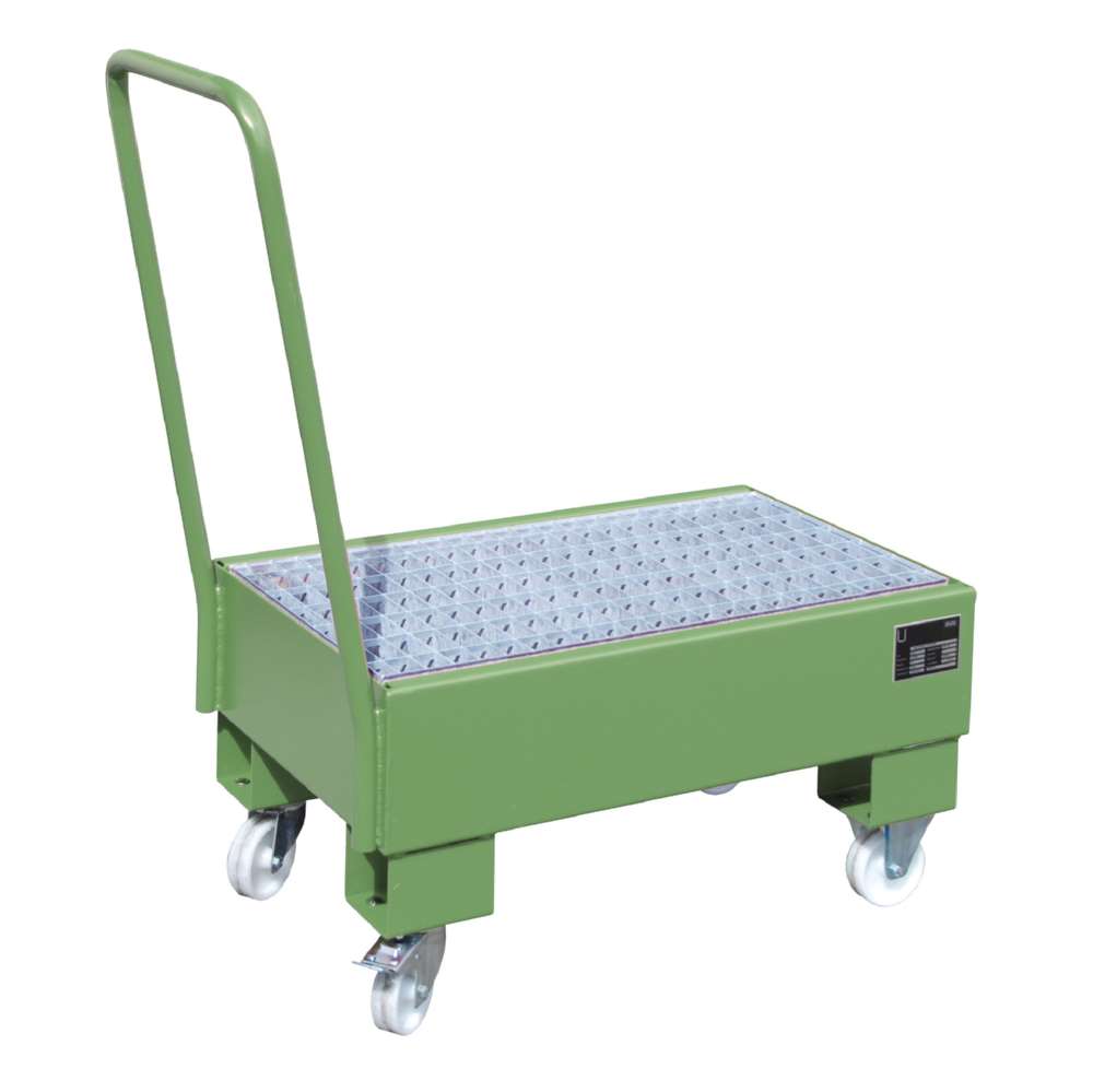 Produktbild Bauer Fahrbare Auffangwanne AW 60 1 SR 500 x 415 x 800 mm resedagrün