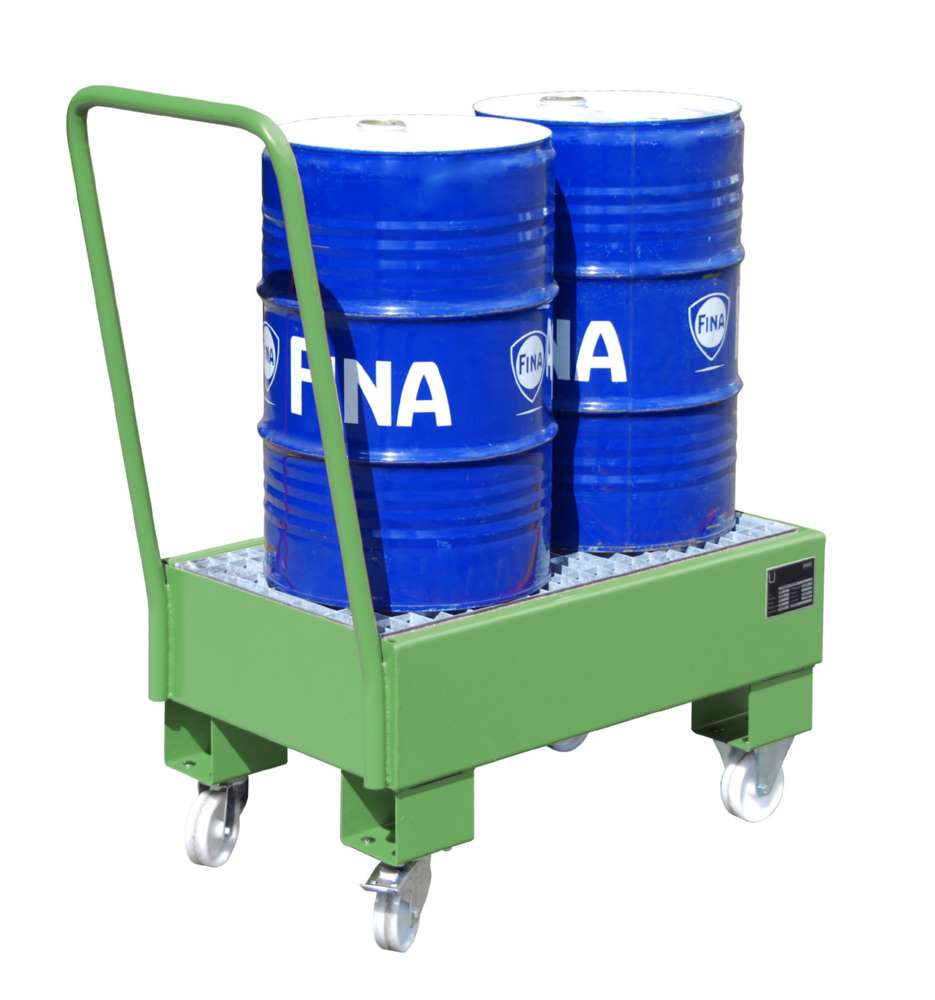 Produktbild Bauer Fahrbare Auffangwanne AW 60 1 SR 500 x 415 x 800 mm resedagrün bild 2