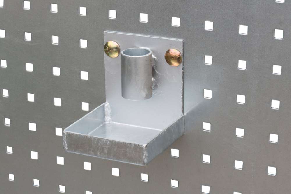 Produktbild Bauer Fahrbare Auffangwanne 1280 x 2015 x 800 mm Lochplattenwand LPW 200 3 lichtblau bild 2