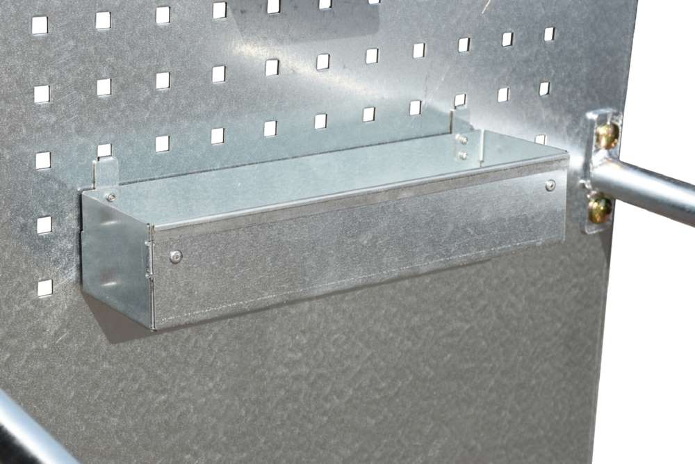 Produktbild Bauer Fahrbare Auffangwanne 1280 x 2015 x 800 mm Lochplattenwand LPW 200 3 lichtblau bild 3