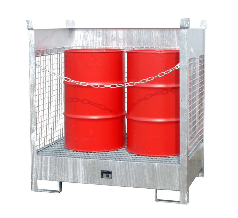 Produktbild Bauer Fass Stapelpalette FSP 2D 1405 x 1490 x 915 mm feuerverzinkt bild 2