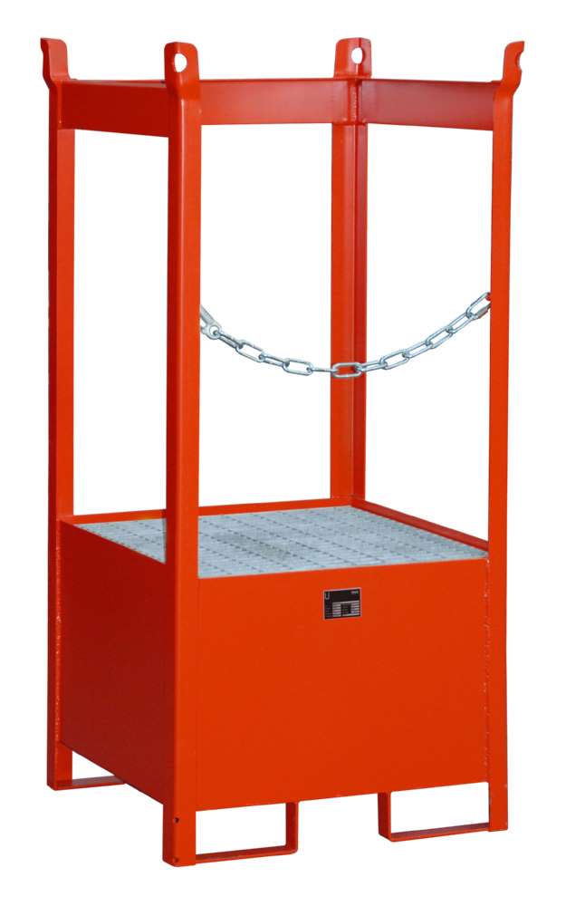 Produktbild Bauer Fass Stapelpalette FSP 1 lackiert 755 x 1590 x 755 mm feuerrot