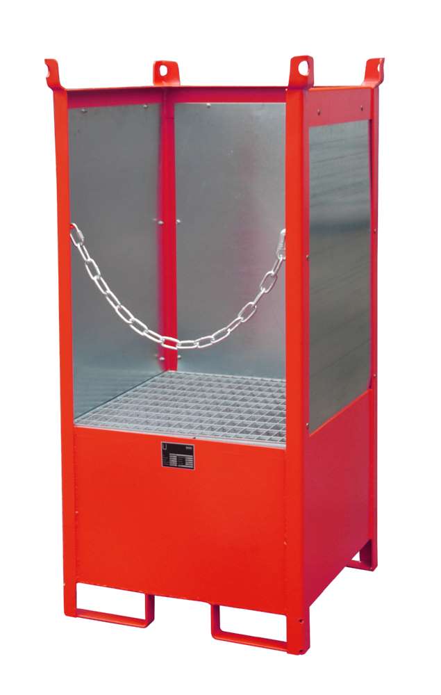 Produktbild Bauer Fass Stapelpalette FSP 1G 755 x 1590 x 755 mm lackiert feuerrot