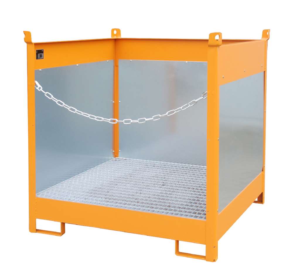 Produktbild Bauer Fass Stapelpalette FSP 4G 1400 x 1435 x 1400 mm lackiert gelborange