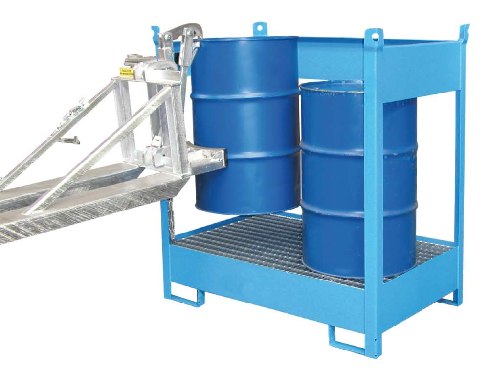 Produktbild Bauer Fass Stapelpalette FSP 2 lackiert 1405 x 1490 x 915 mm lichtblau bild 3