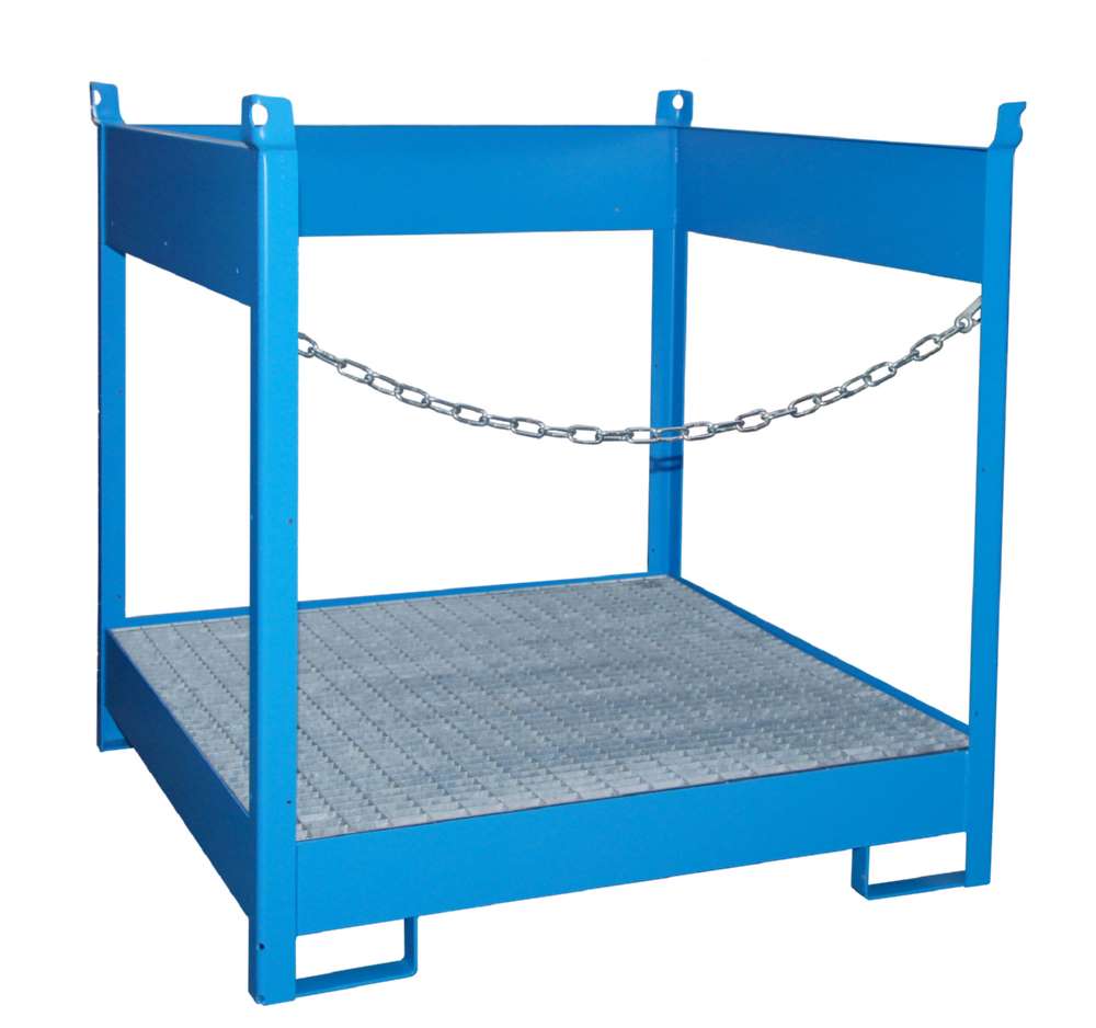 Produktbild Bauer Fass Stapelpalette FSP 4 lackiert 1405 x 1435 x 1405 mm lichtblau