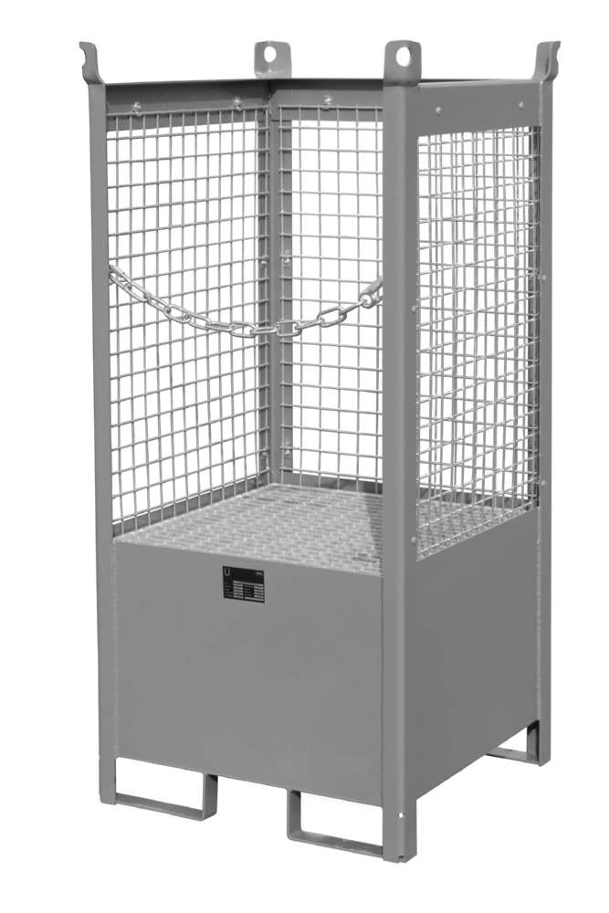 Produktbild Bauer Fass Stapelpalette FSP 1D 755 x 1590 x 755 mm lackiert mausgrau