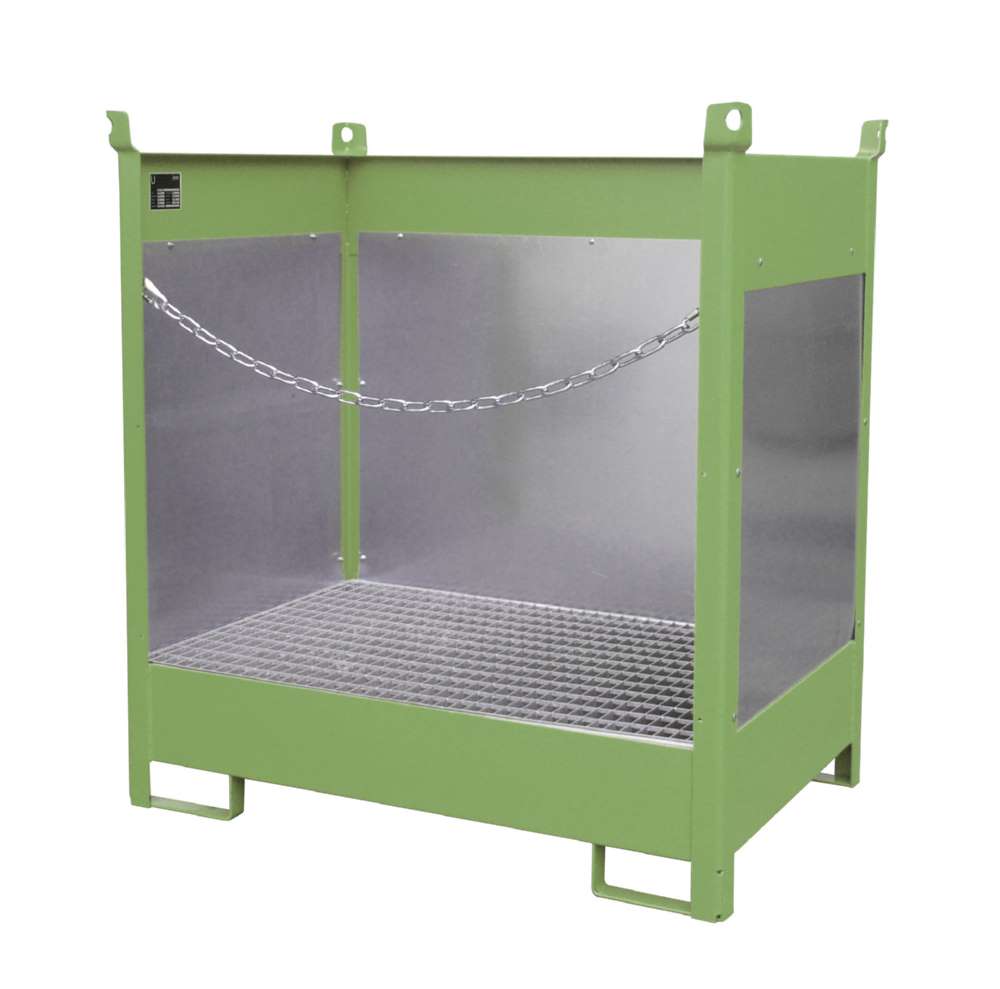 Produktbild Bauer Fass Stapelpalette FSP 2G 1405 x 1490 x 915 mm lackiert resedagrün