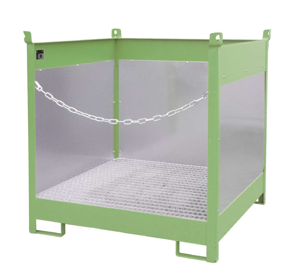 Produktbild Bauer Fass Stapelpalette FSP 4G 1400 x 1435 x 1400 mm lackiert resedagrün