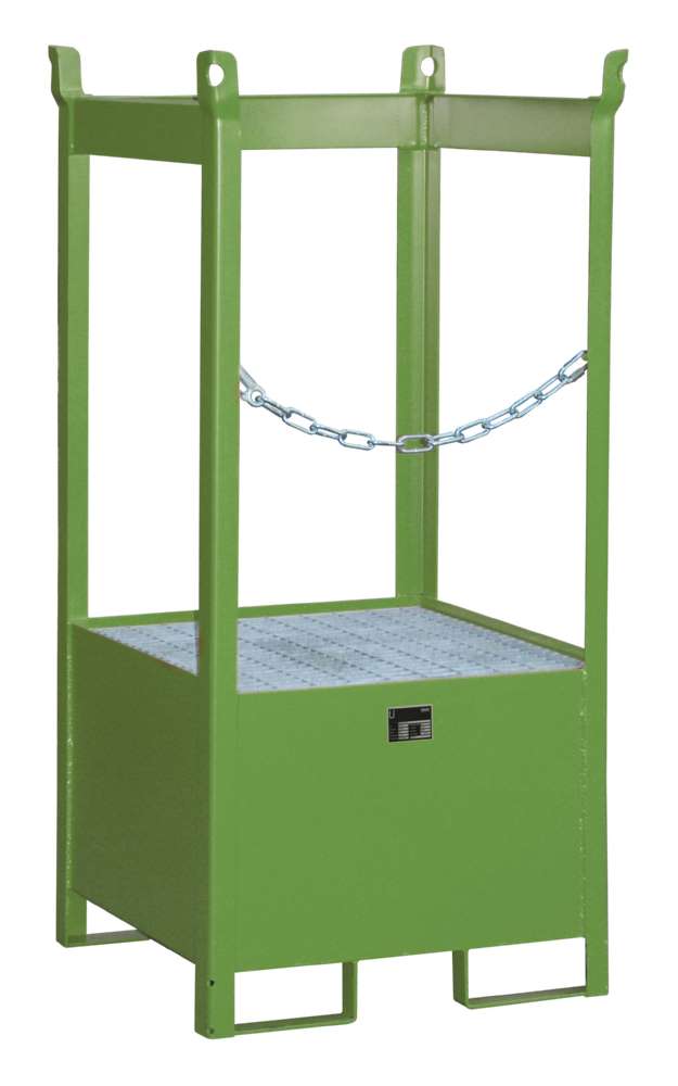 Produktbild Bauer Fass Stapelpalette FSP 1 lackiert 755 x 1590 x 755 mm resedagrün