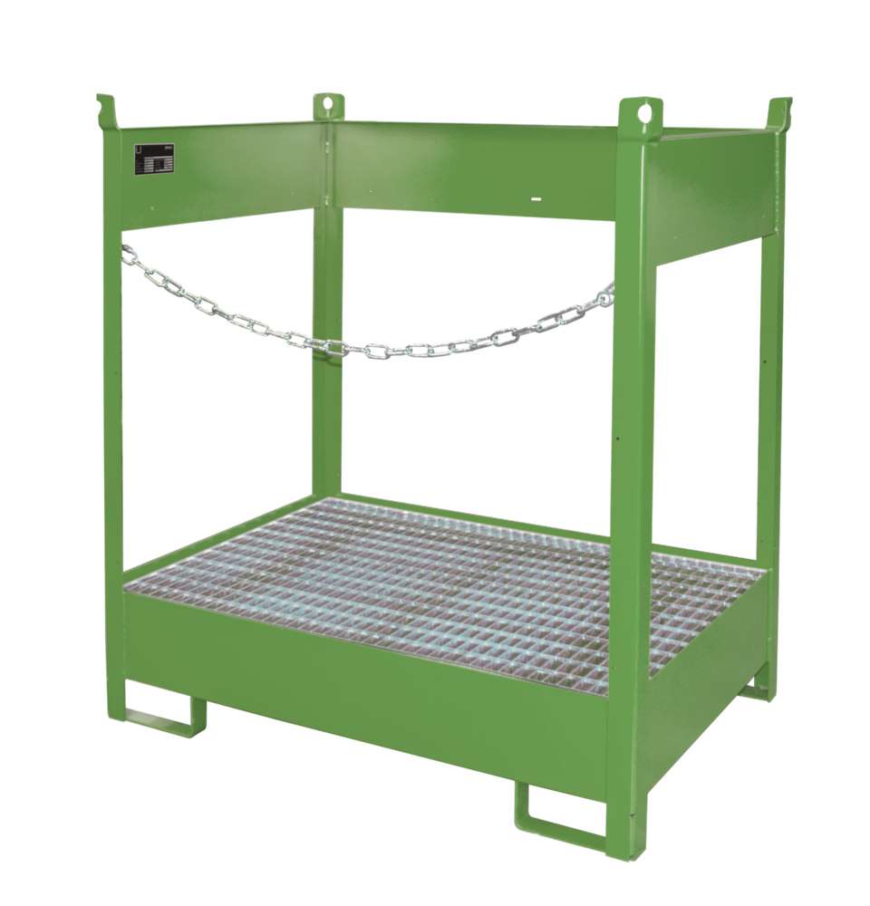 Produktbild Bauer Fass Stapelpalette FSP 2 lackiert 1405 x 1490 x 915 mm resedagrün