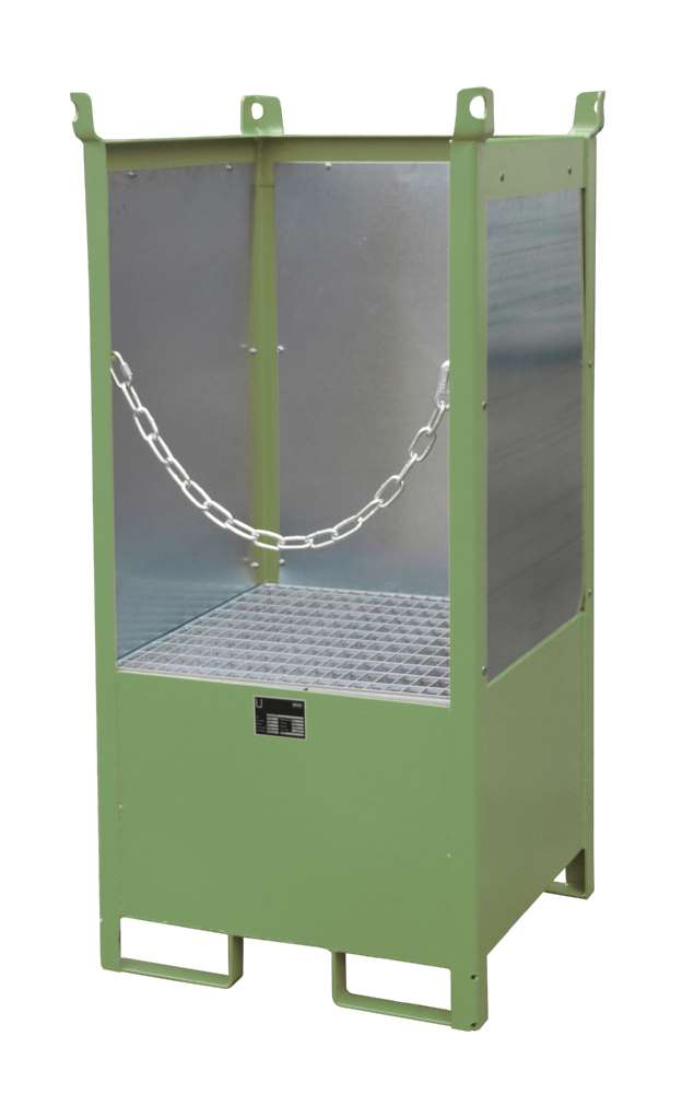 Produktbild Bauer Fass Stapelpalette FSP 1G 755 x 1590 x 755 mm lackiert resedagrün