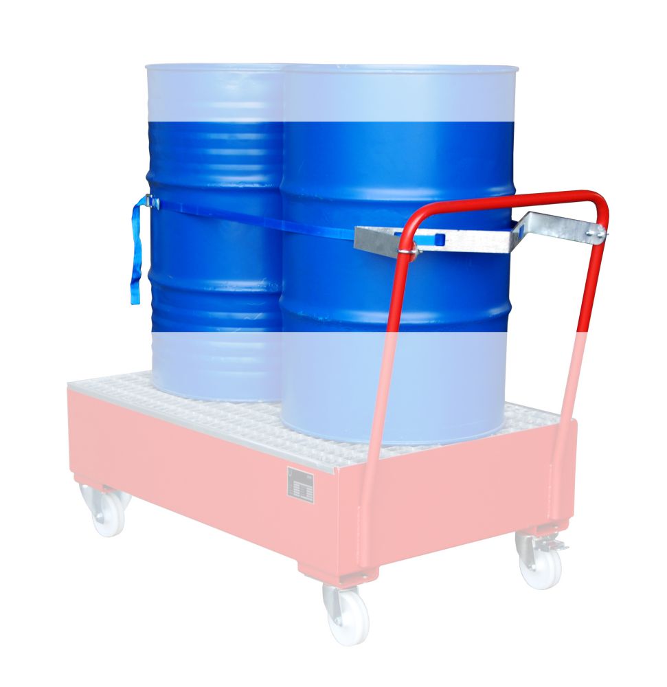 Produktbild Bauer Fasshalterung mit Spanngurt für 2 x 200 Liter Fässer