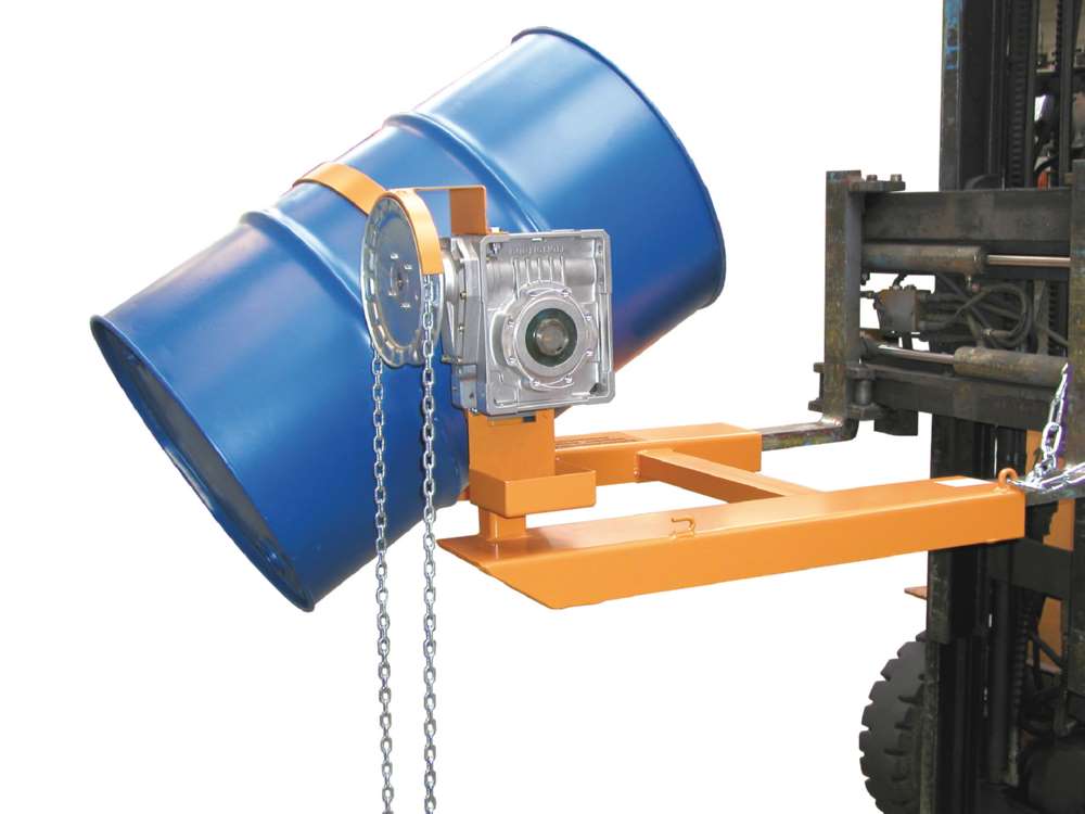 Produktbild Bauer Fasskipper FD-K für 200 Liter Fässer lackiert gelborange