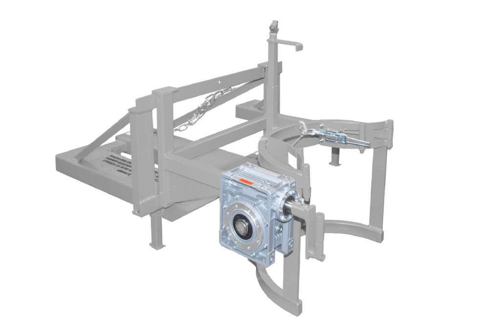 Produktbild Bauer Fasskipper FD/L-HK für 110-220 l Fässer lackiert mausgrau bild 2