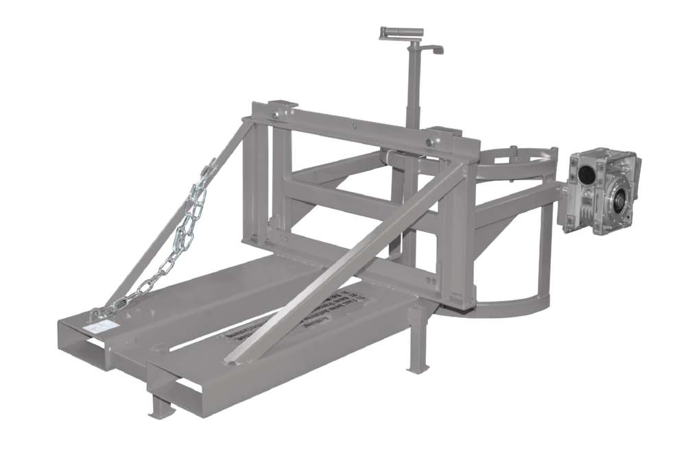 Produktbild Bauer Fasskipper FD/L-HK für 110-220 l Fässer lackiert mausgrau