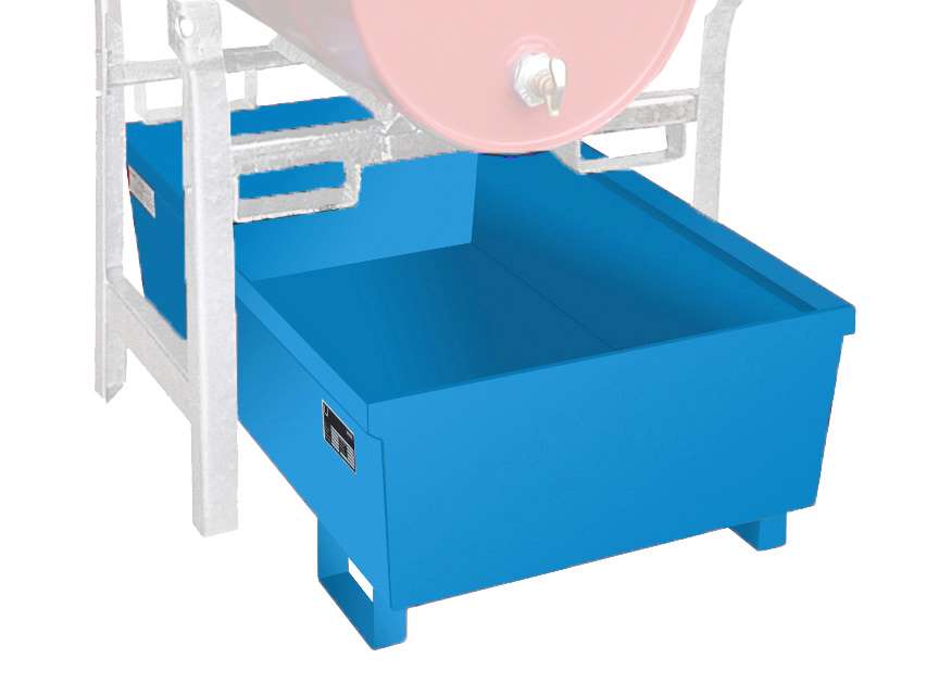 Produktbild Bauer Fassregal FRA 1 Auffangwanne 1200 x 415 x 800 mm lackiert lichtblau