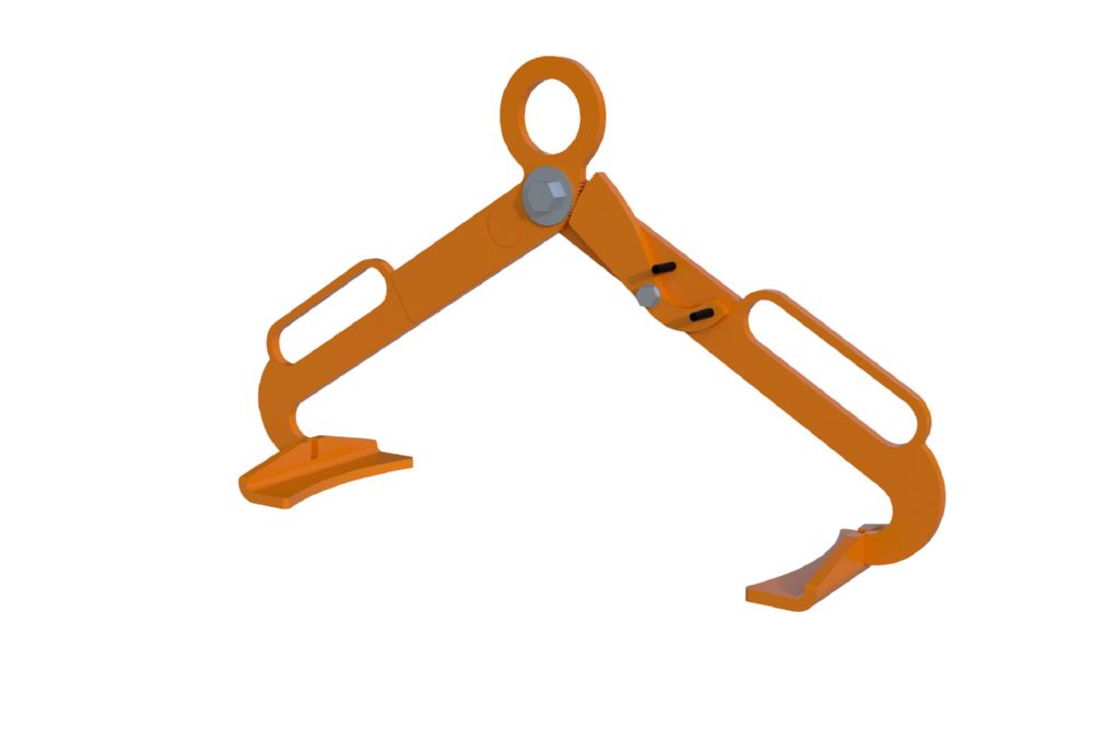 Produktbild Bauer Fasszange LGZ 60 Spannmaß 4502 mm Gelborange