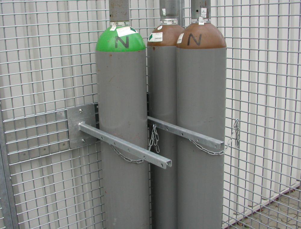 Produktbild Bauer Flaschenhalter mit Kettensicherung feuerverzinkt bild 2