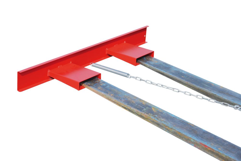 Produktbild Bauer Gabelzinkenschild GZS lackiert in der Farbe Feuerrot