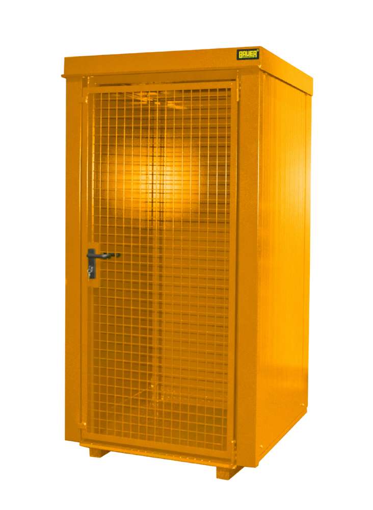 Produktbild Bauer Gasflaschen Container GFC B M0 1185 x 2210 x 1095 mm lackiert gelborange