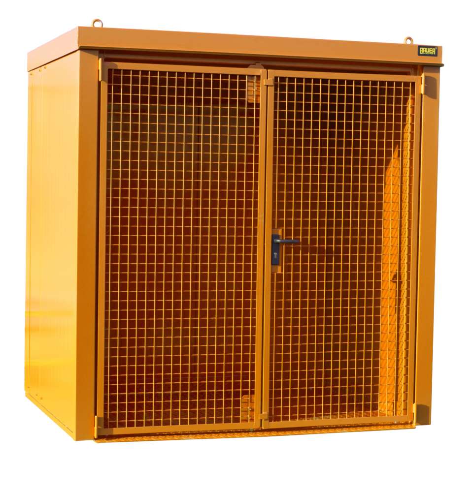 Produktbild Bauer Gasflaschen Container GFC B M2 2125 x 2265 x 1575 mm lackiert gelborange