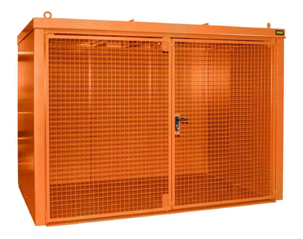 Produktbild Bauer Gasflaschen Container GFC B M4 3120 x 2295 x 1575 mm lackiert gelborange