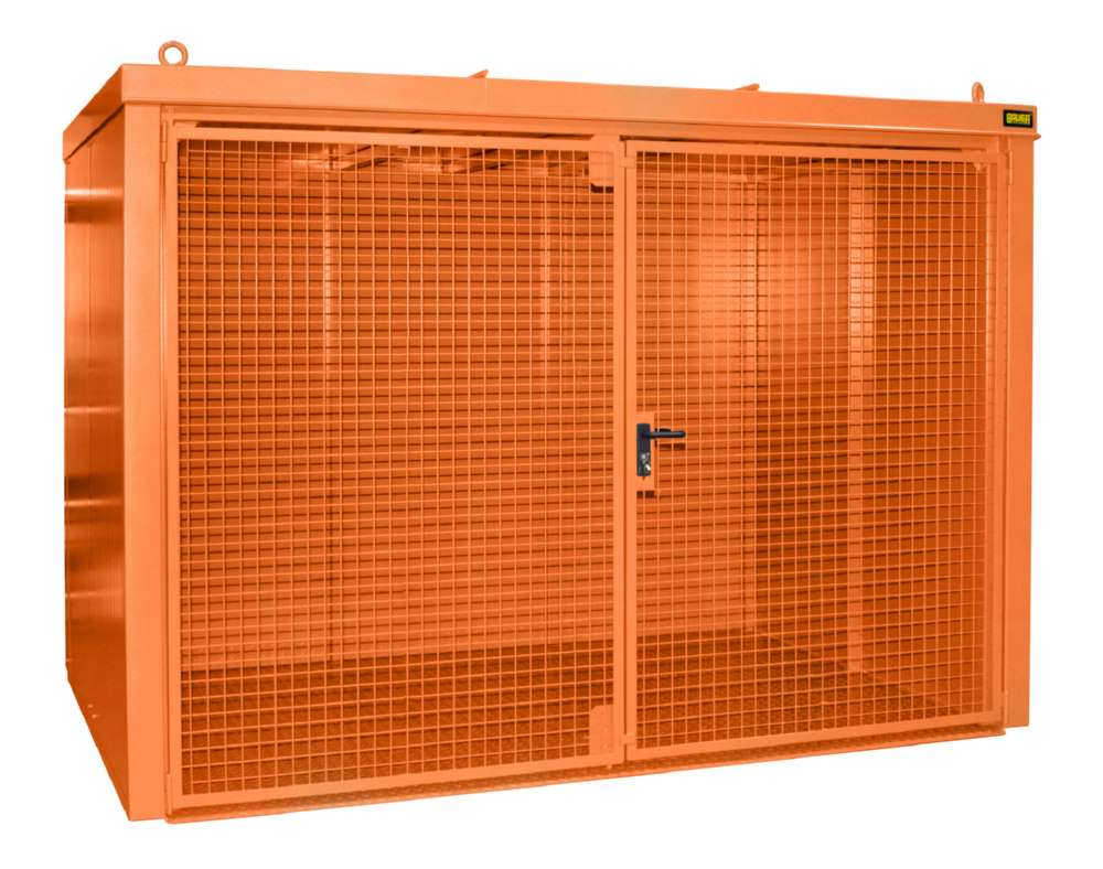 Produktbild Bauer Gasflaschen Container GFC B M5 3120 x 2295 x 2180 mm lackiert gelborange