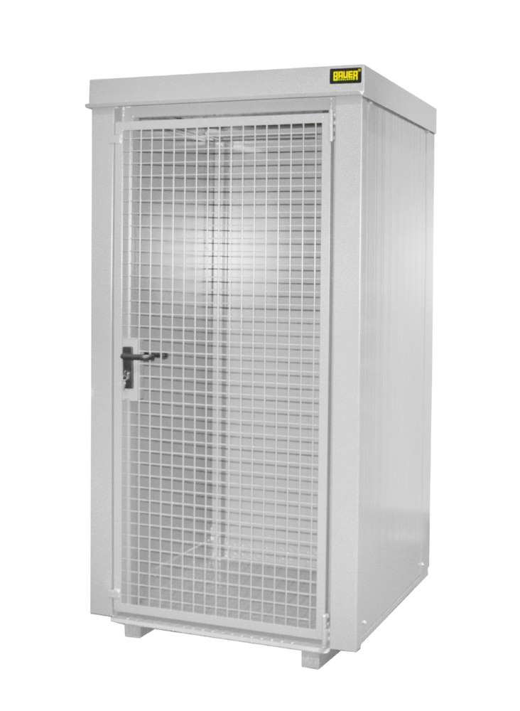 Produktbild Bauer Gasflaschen Container GFC B M0 1185 x 2210 x 1095 mm lackiert grauweiß