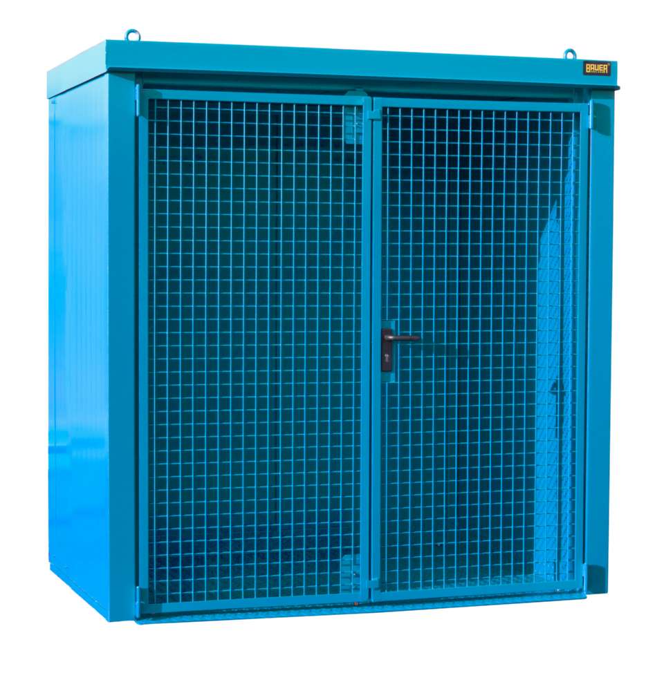 Produktbild Bauer Gasflaschen Container GFC B M1 2120 x 2265 x 1180 mm lackiert lichtblau