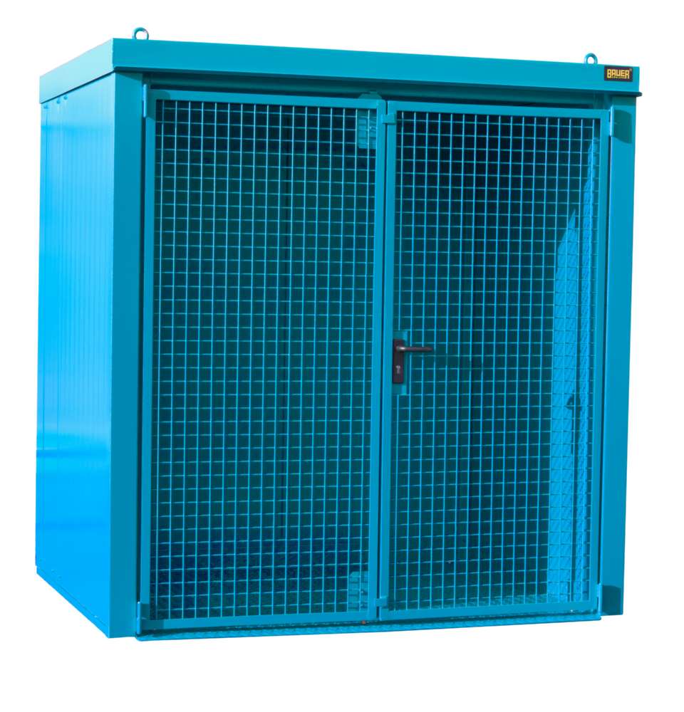 Produktbild Bauer Gasflaschen Container GFC B M2 2125 x 2265 x 1575 mm lackiert lichtblau