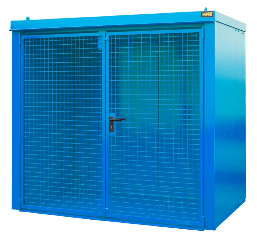 Produktbild Bauer Gasflaschen Container GFC B M3 2425 x 2265 x 1575 mm lackiert lichtblau