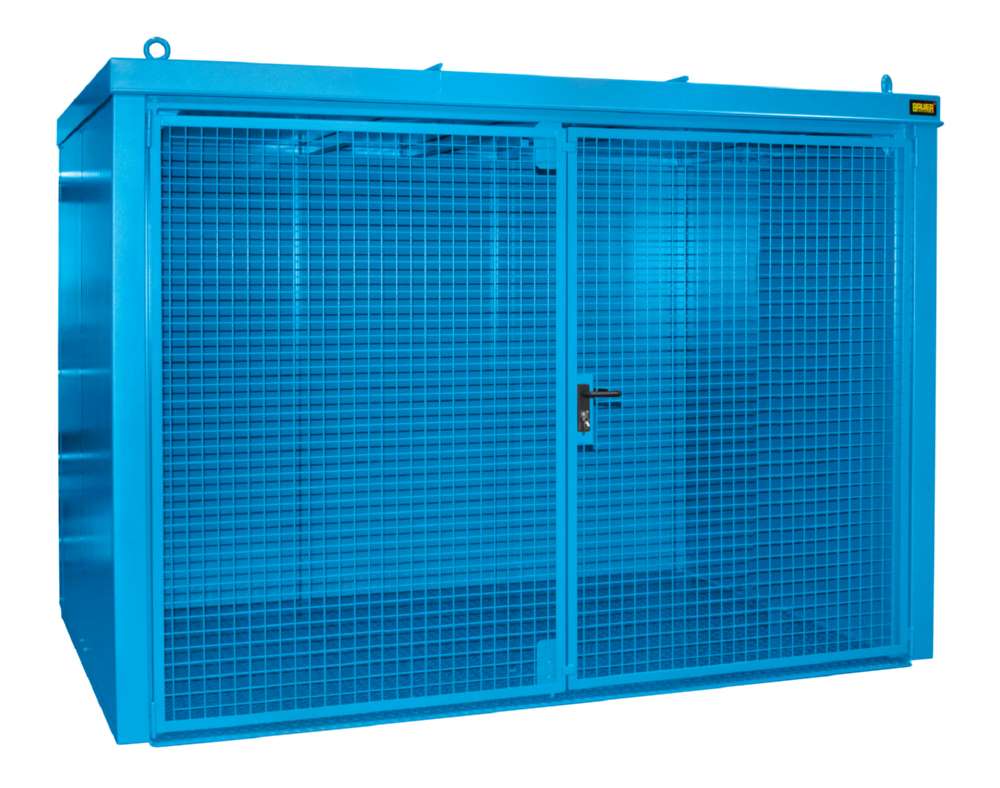 Produktbild Bauer Gasflaschen Container GFC B M4 3120 x 2295 x 1575 mm lackiert lichtblau