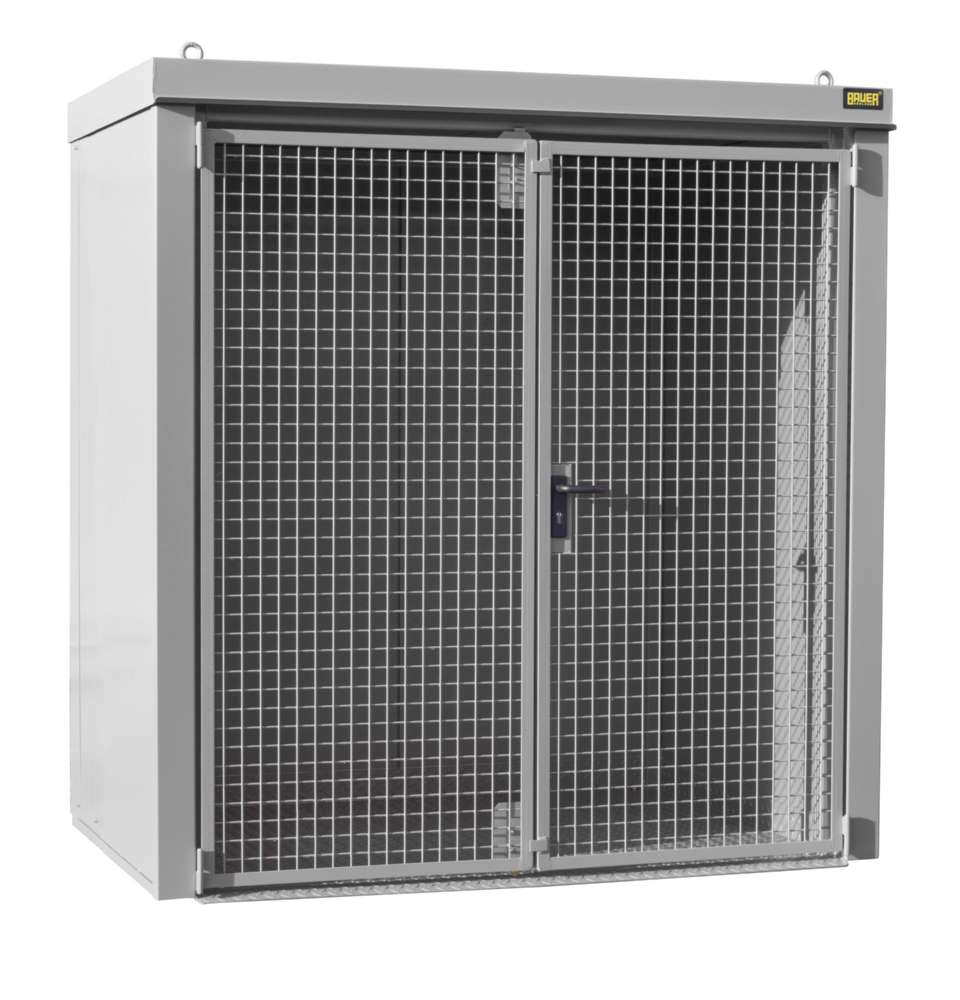 Produktbild Bauer Gasflaschen Container GFC B M1 2120 x 2265 x 1180 mm lackiert mausgrau