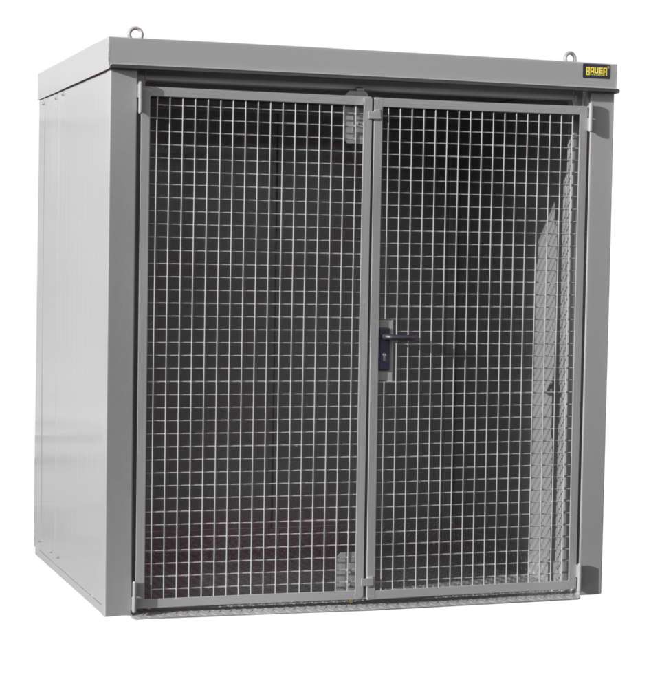Produktbild Bauer Gasflaschen Container GFC B M2 2125 x 2265 x 1575 mm lackiert mausgrau