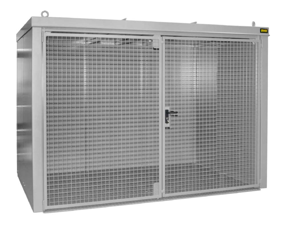 Produktbild Bauer Gasflaschen Container GFC B M4 3120 x 2295 x 1575 mm lackiert mausgrau