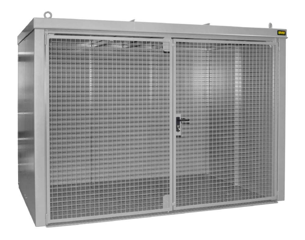 Produktbild Bauer Gasflaschen Container GFC B M5 3120 x 2295 x 2180 mm lackiert mausgrau